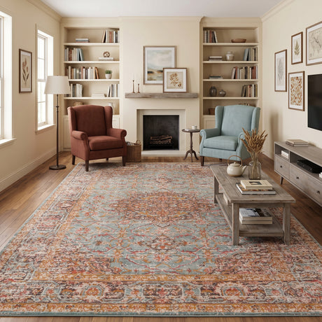 Amer Eternal ETE-30 Seafoam Green area rug - lifestyle view