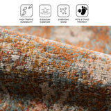 Amer Eternal Farmhouse Medallion Power-Loom Taupe Area Rug