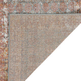 Amer Eternal ETE-15 Sea Blue / Rust area rug - back view