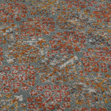 Amer Eternal ETE-15 Sea Blue / Rust area rug - close-up view