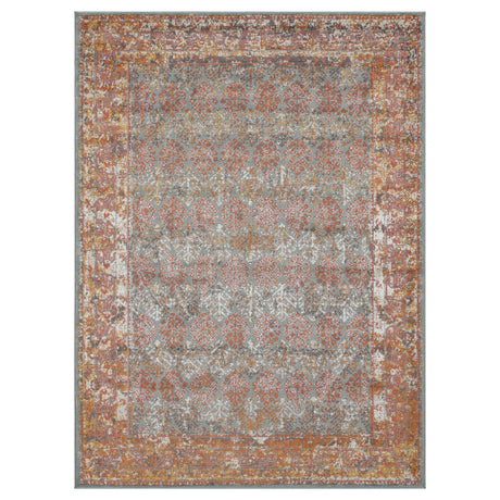 Amer Eternal ETE-15 Sea Blue / Rust area rug - product view