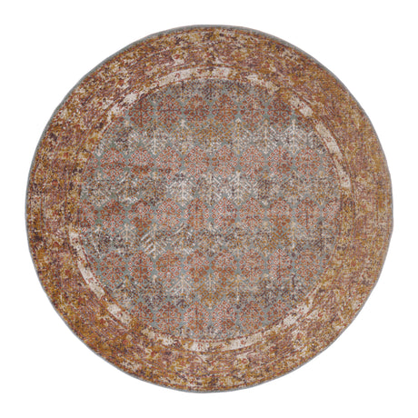 Amer Eternal ETE-15 Sea Blue / Rust area rug - product view