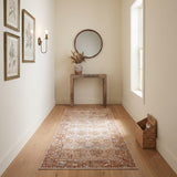 Amer Eternal ETE-15 Sea Blue / Rust area rug - lifestyle view