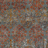 Amer Eternal ETE-15 Sea Blue / Rust area rug - color swatch view