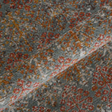 Amer Eternal ETE-15 Sea Blue / Rust area rug - color swatch view