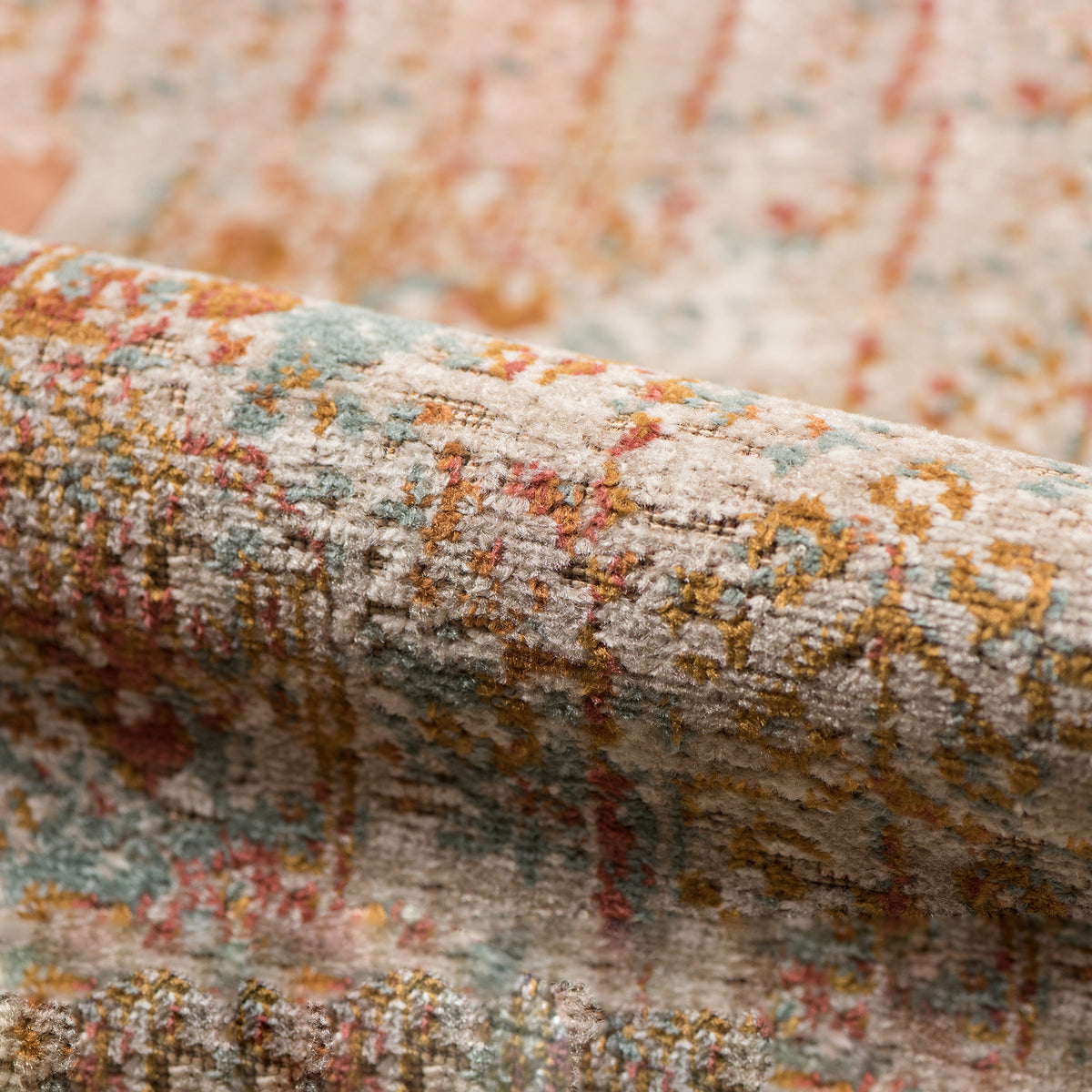 Amer Eternal ETE-16 Beige / Rust area rug - color swatch view