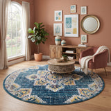 Amer Eternal ETE-22 Turquoise Blue area rug - lifestyle view