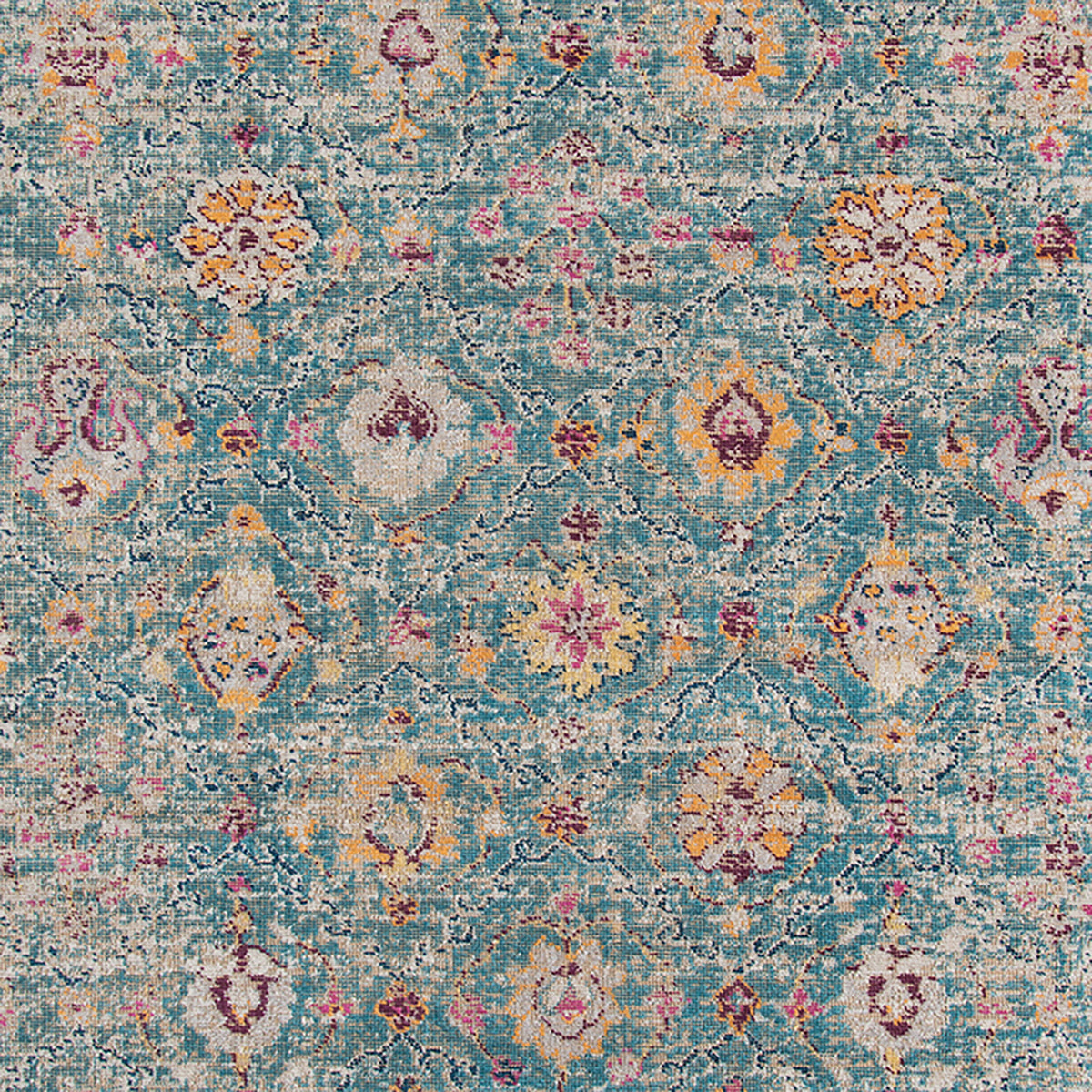 Amer Eternal ETE-28 Turquoise / Blue area rug - color swatch view