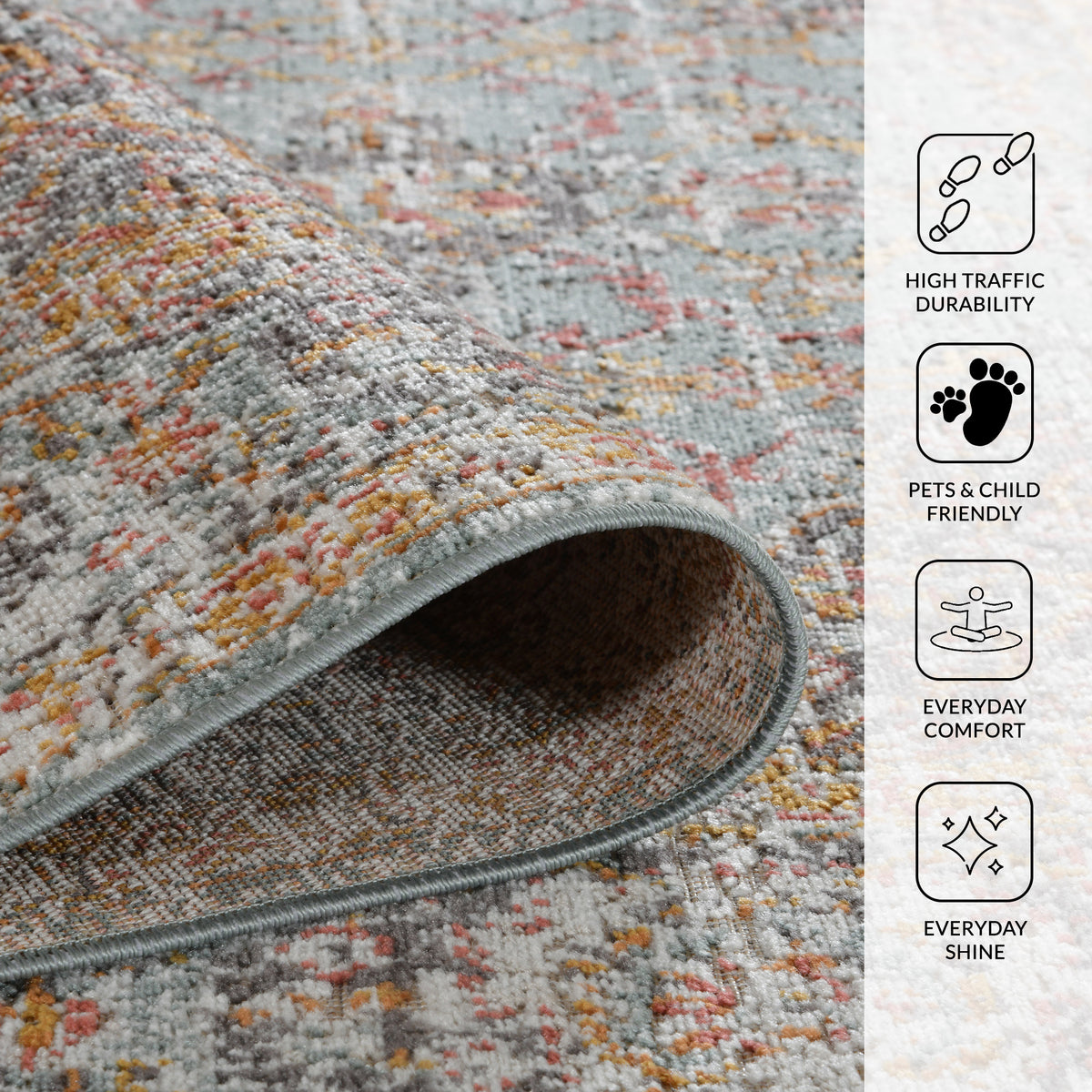 Amer Eternal ETE-30 Seafoam Green area rug - infographic view