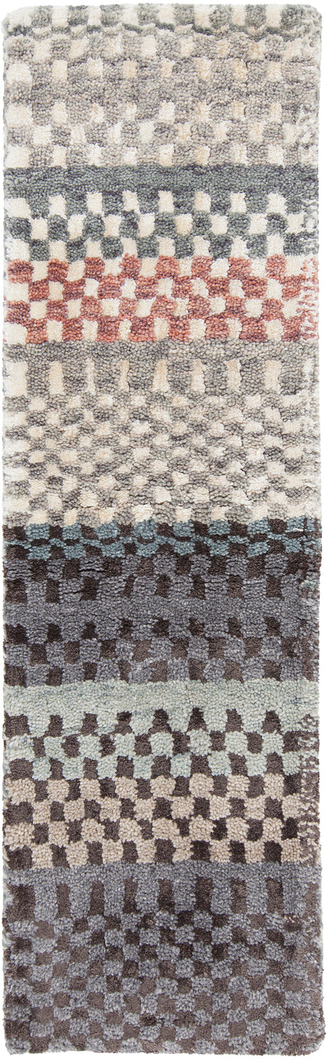 Chandra Evora Evo-33400 Black / Grey Rug - sample color blanket