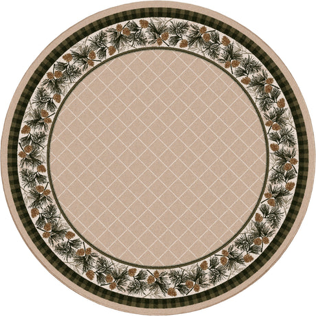 American Dakota Evergreen Lt. Sandstone Rug