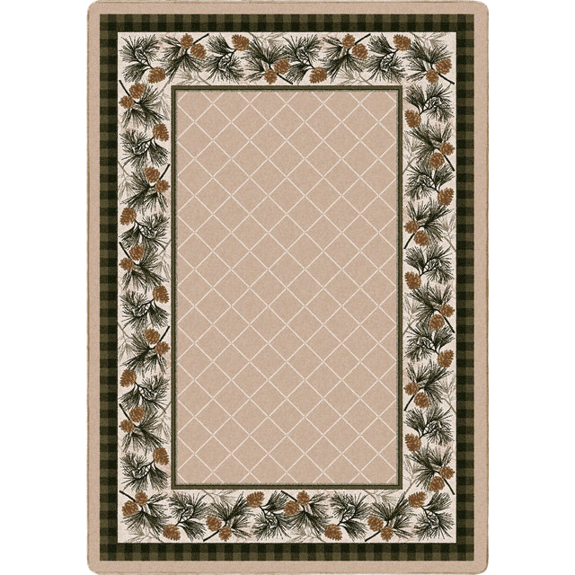 American Dakota Evergreen Lt. Sandstone Rug