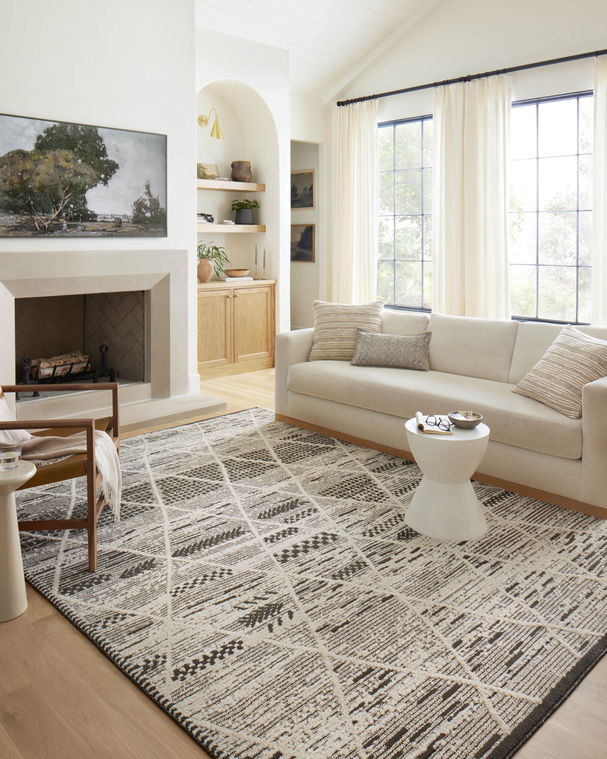 Loloi Fabian Fab-03 Charcoal/Ivory Area Rug