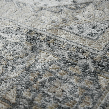 Amer Fairmont FAI-6 Charcoal area rug - close-up view