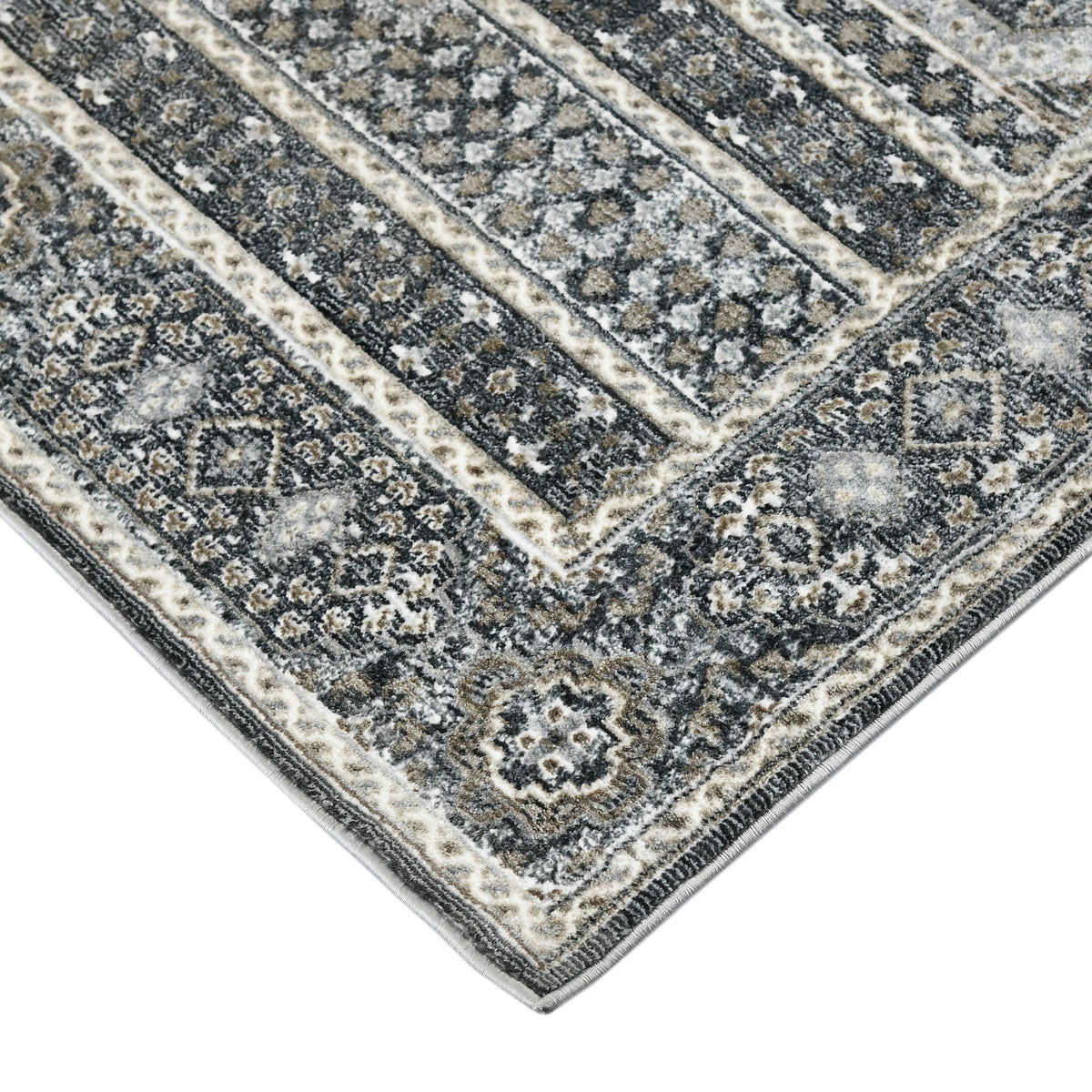 Amer Fairmont FAI-6 Charcoal area rug - corner view