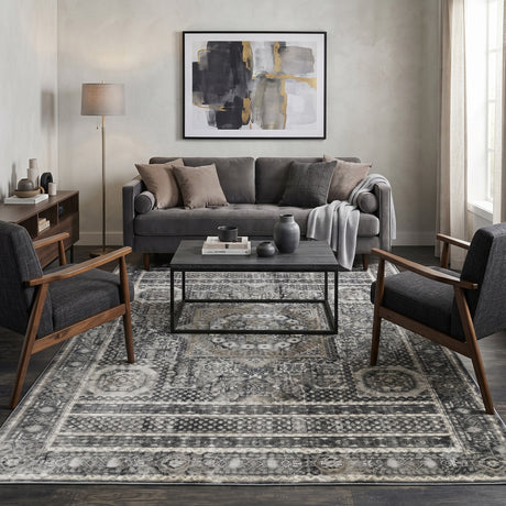 Amer Fairmont FAI-6 Charcoal area rug - lifestyle view