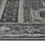 Amer Fairmont FAI-6 Charcoal area rug - profile view