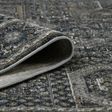 Amer Fairmont FAI-6 Charcoal area rug - rolled view