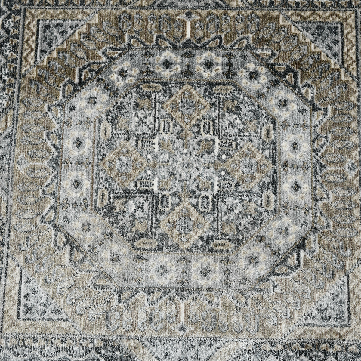 Amer Fairmont FAI-6 Charcoal area rug - color swatch view