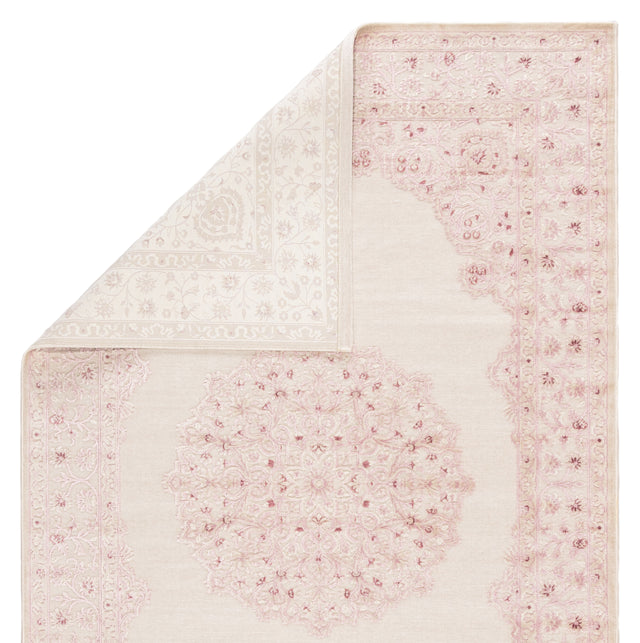 Jaipur Fables Malo Fb123 Bright White / Parfait Pink Rugs