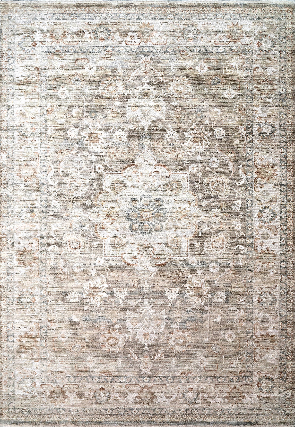 Dynamic Rugs Flare 14740 Power Loomed Traditional Beige/Grey/Ivory Rug
