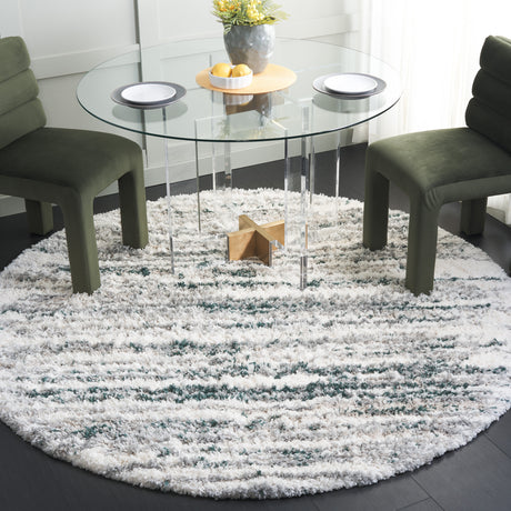 Safavieh Fontana Shag Fnt850C Ivory/Green Area Rug