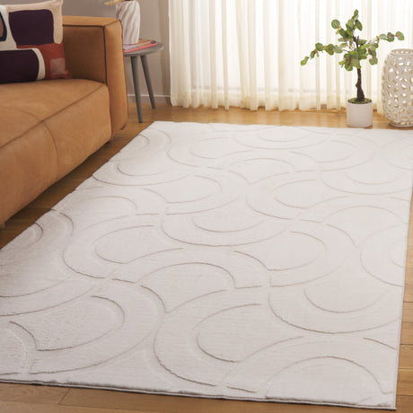 Safavieh Faux Rabbit Fur Frf872A Ivory Area Rug