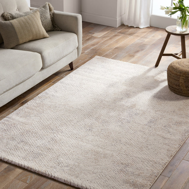 Jaipur Label J Natrix FRR13 Geometric Ivory and Gray Rug
