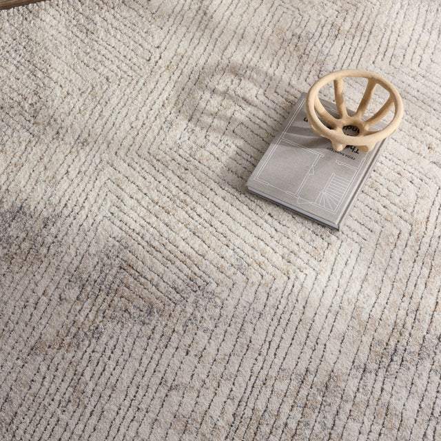 Jaipur Label J Natrix FRR13 Geometric Ivory and Gray Rug