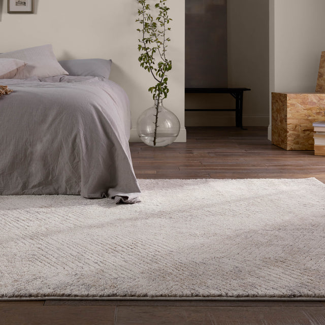 Jaipur Label J Natrix FRR13 Geometric Ivory and Gray Rug