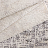Jaipur Label J Natrix FRR13 Geometric Ivory and Gray Rug