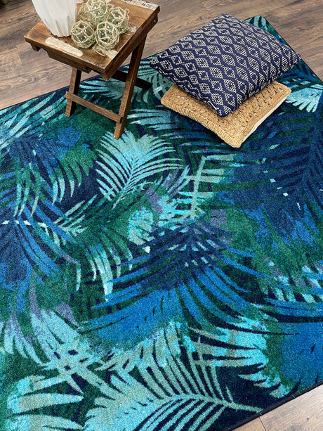 American Dakota Fronds Green Rug