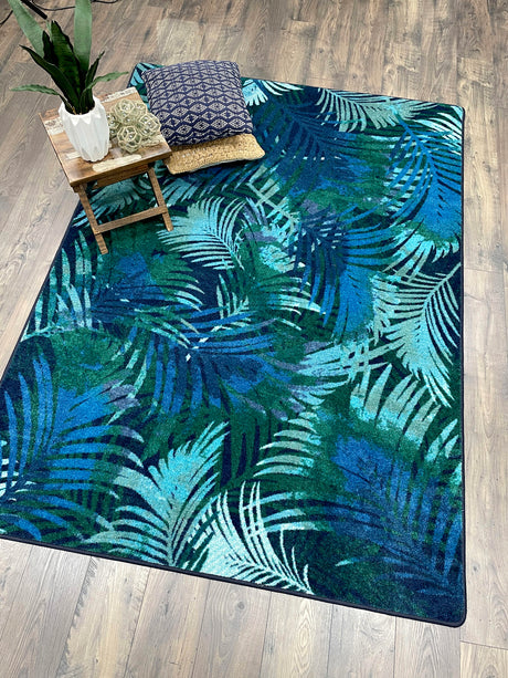 American Dakota Fronds Green Rug