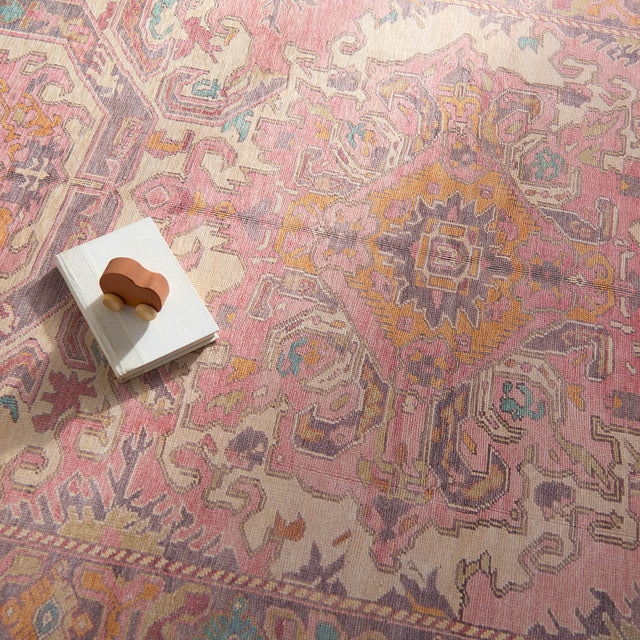 Jaipur Label J Elanor GAR05 Medallion Pink and Purple Rug