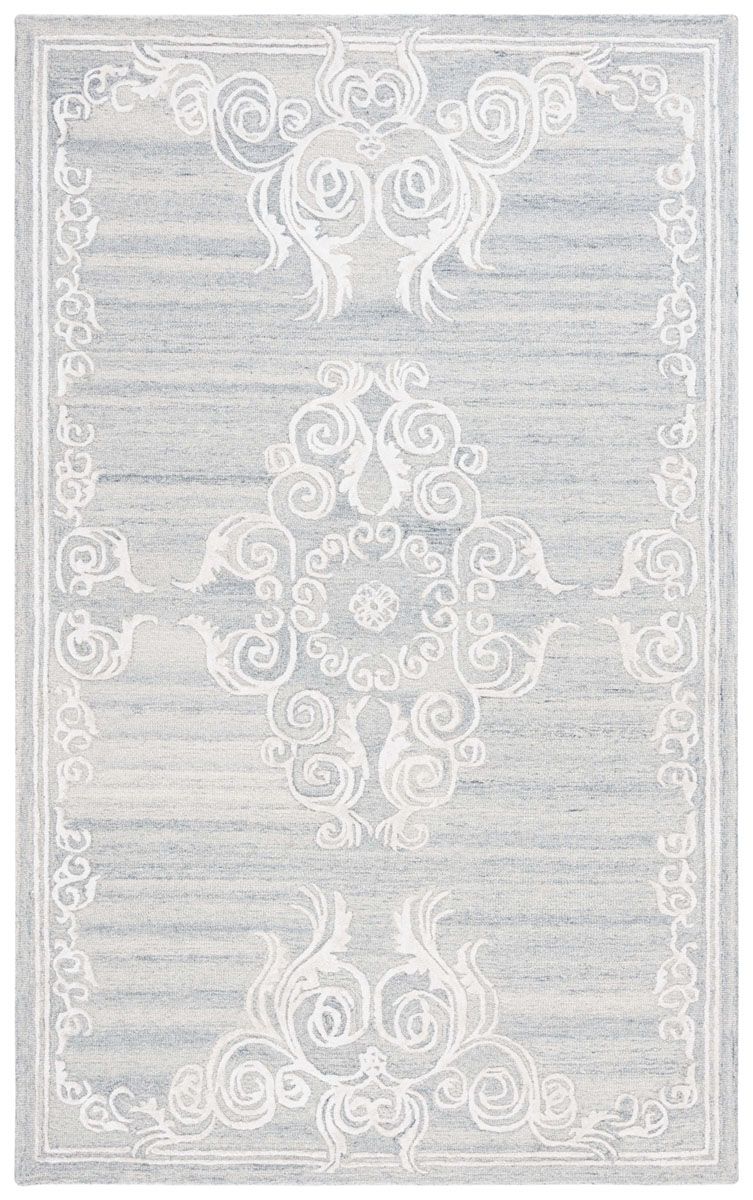 Safavieh Glamour Glm604G Silver/Ivory Area Rug