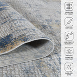 Amer Hamilton HAM-1 Beige / Indigo area rug - infographic view