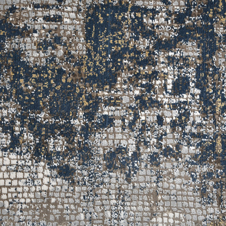 Amer Hamilton HAM-1 Beige / Indigo area rug - color swatch view