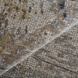 Amer Hamilton HAM-1 Beige / Indigo area rug - color swatch view