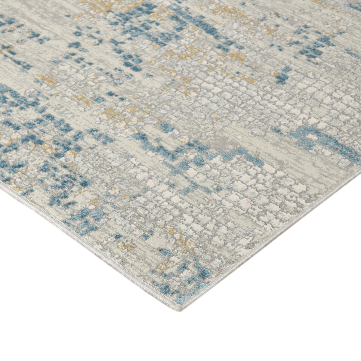 Amer Hamilton HAM-2 Ivory / Blue area rug - corner view