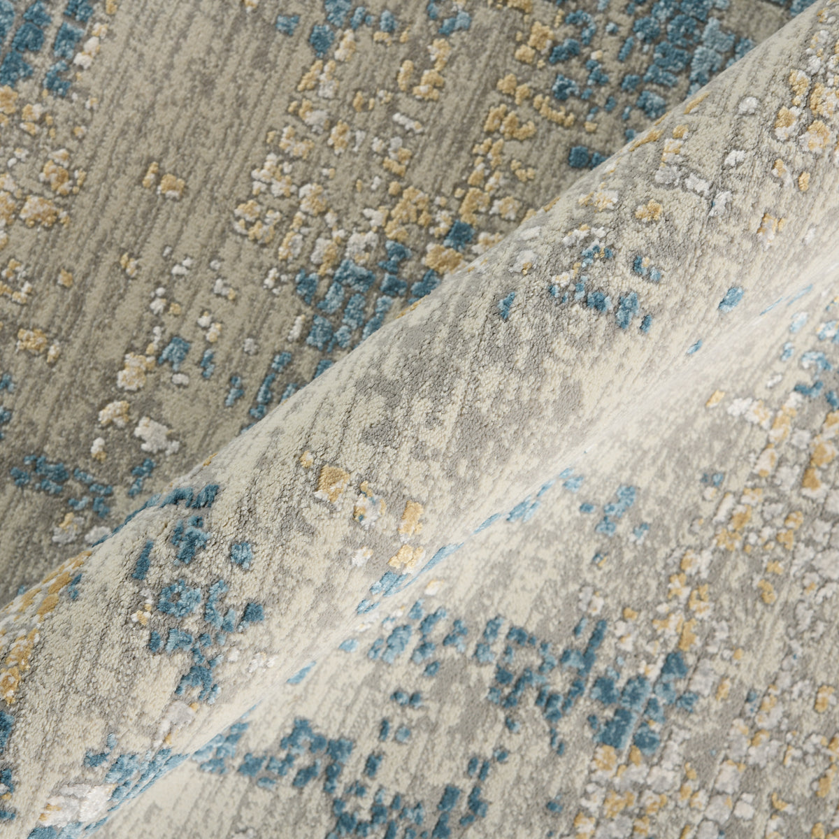 Amer Hamilton HAM-2 Ivory / Blue area rug - color swatch view