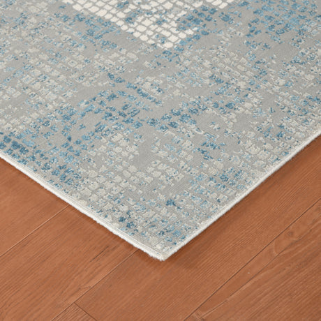 Amer Hamilton HAM-4 Gray / Blue area rug - corner view