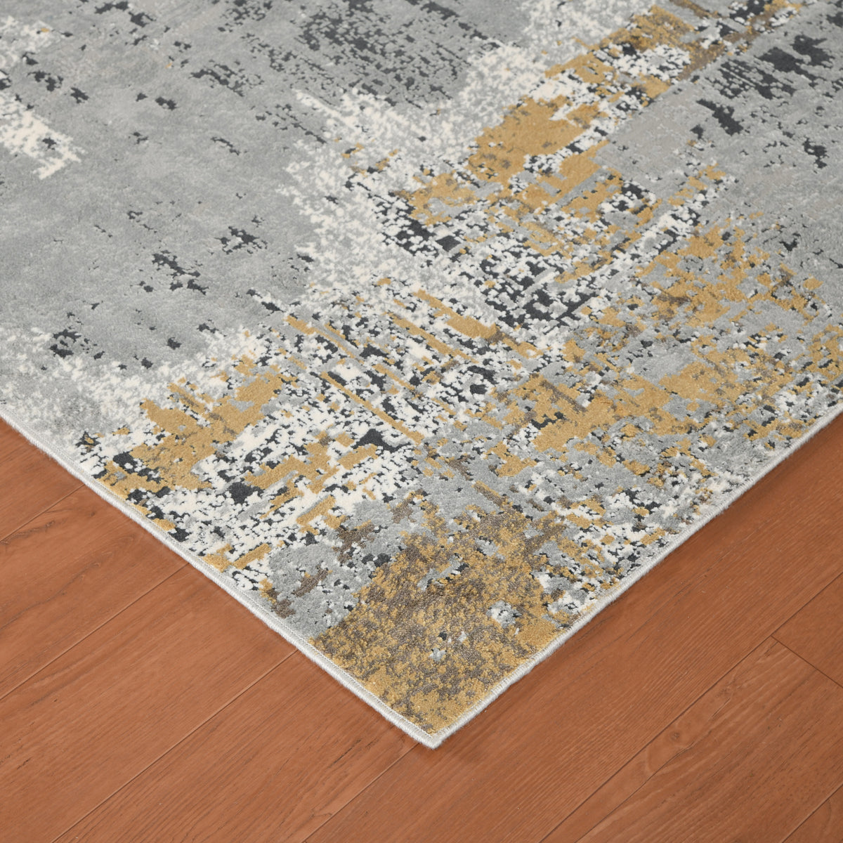 Amer Hamilton HAM-5 Gray / Gold area rug - corner view