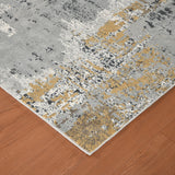 Amer Hamilton HAM-5 Gray / Gold area rug - corner view