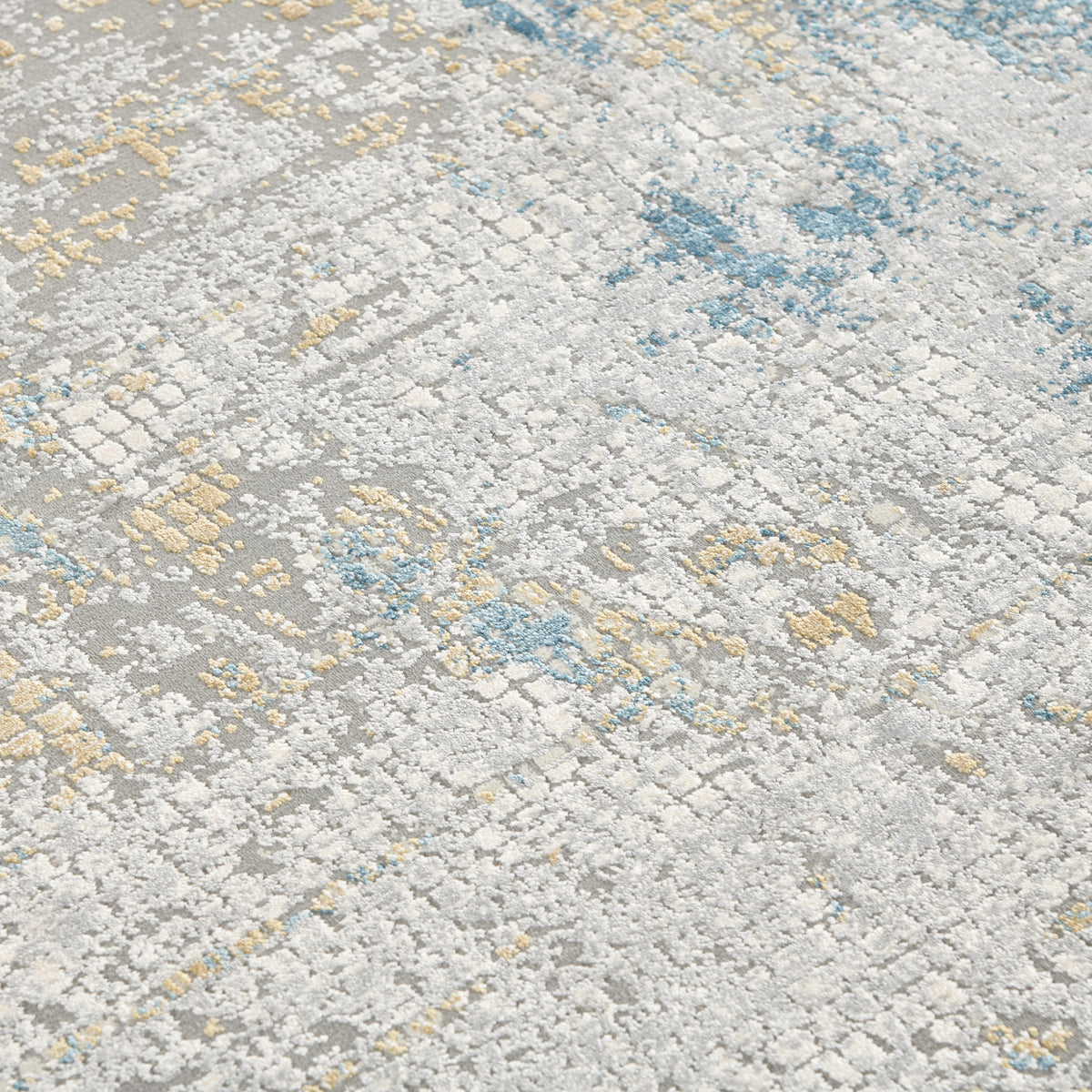 Amer Hamilton HAM-6 Gold / Blue area rug - close-up view