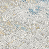 Amer Hamilton HAM-6 Gold / Blue area rug - close-up view