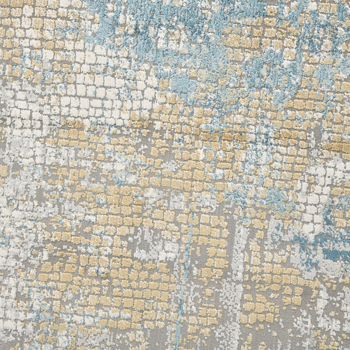 Amer Hamilton HAM-6 Gold / Blue area rug - color swatch view