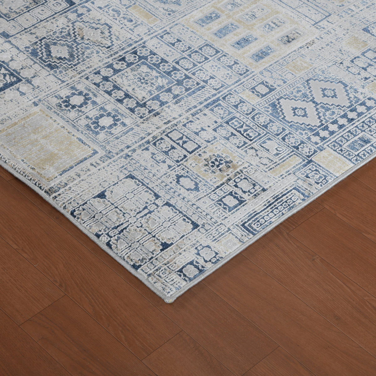 Amer Hamilton HAM-7 Ivory / Gold area rug - corner view