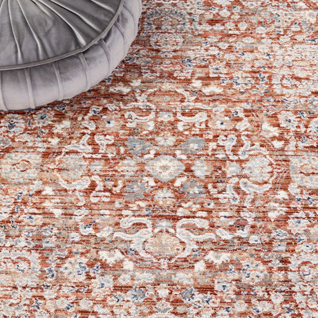 Safavieh Harlow Har163P Rust/Ivory Grey Rug.