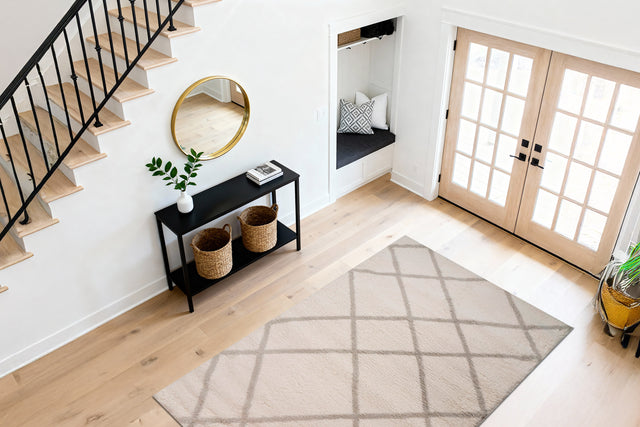 Dynamic Rugs Haven 19594 Power Loomed Modern Ivory/Grey Rug