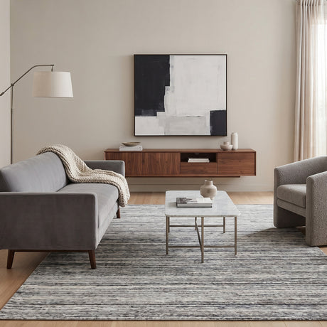 Amer Heaven HEA-1 Silver area rug - lifestyle view